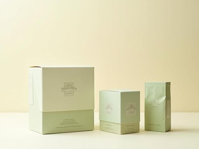 Teásdobozok elegáns, minimalista dizájnnal, amely a márka vizuális identitását mutatja be